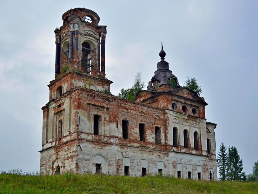 Царева. Церковь Воскресения Христова. фасады, Вид с юго-запада