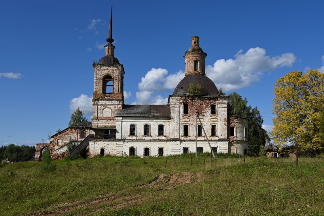 Церковь Покрова Пресвятой Богородицы, Чучёры (Великоустюгский район, Вологодская область). фасады, Вид с юга