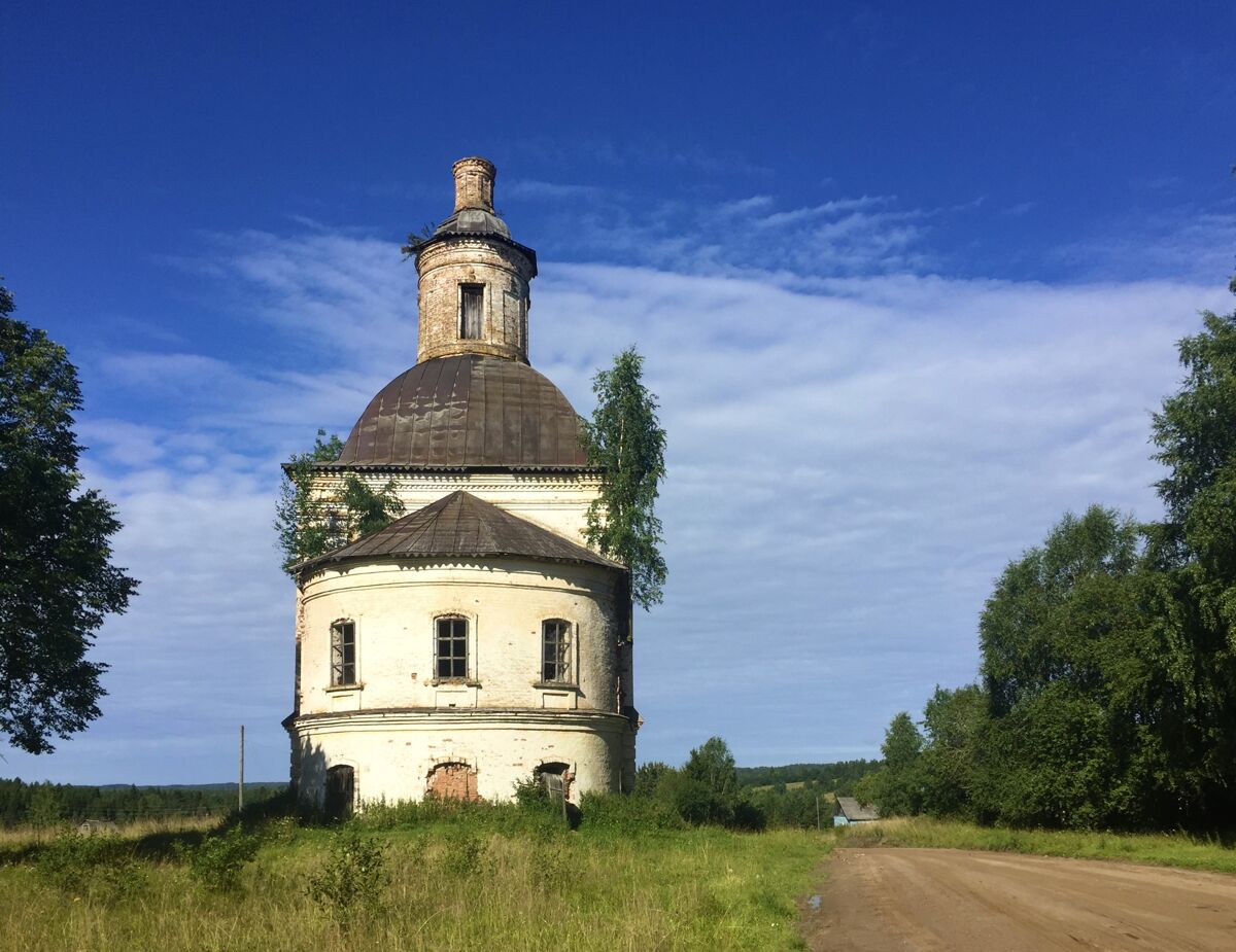 Церковь Покрова Пресвятой Богородицы, Чучёры (Великоустюгский район, Вологодская область). фасады, Вид с востока