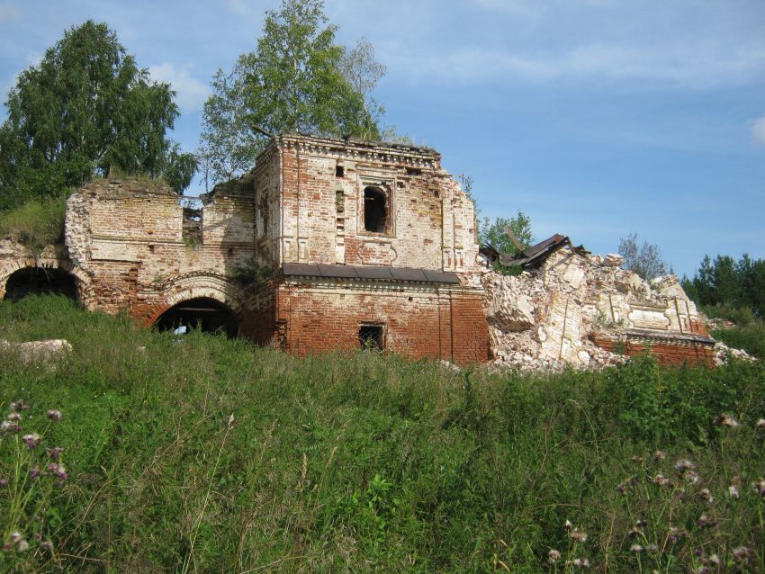 Церковь Илии Пророка, Ильинское (Великоустюгский район, Вологодская область). общий вид в ландшафте