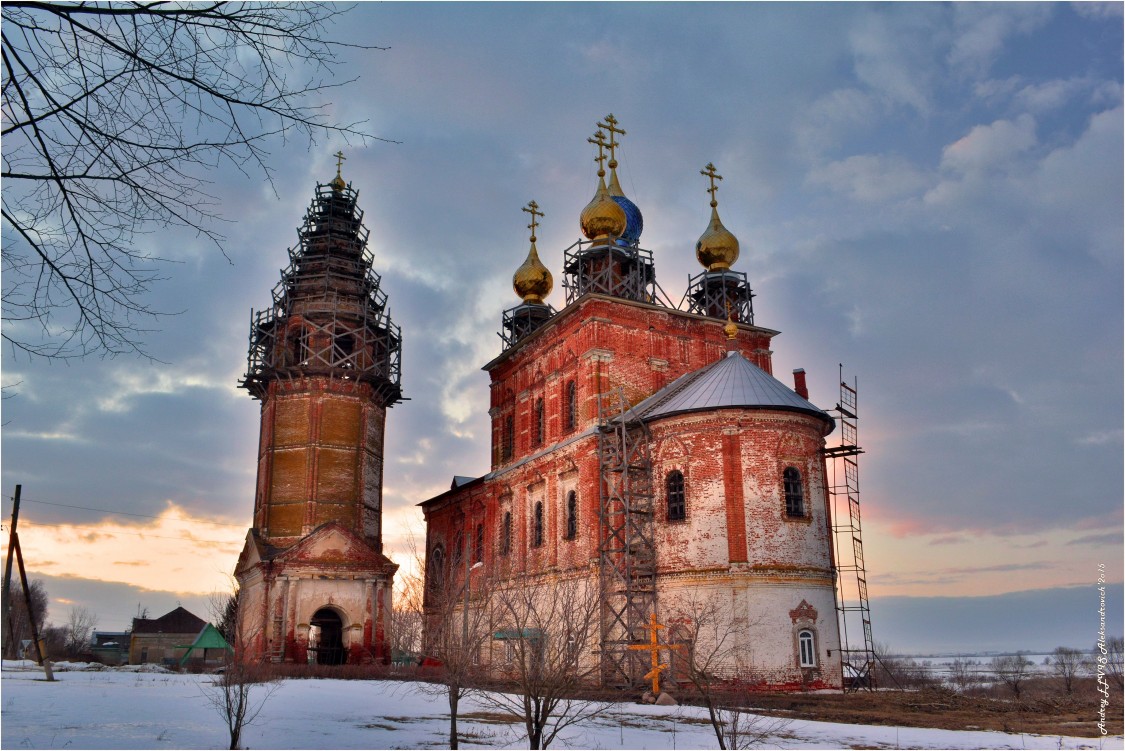 Церковь Иоакима и Анны, Шекшово (Гаврилово-Посадский район, Ивановская область). фасады