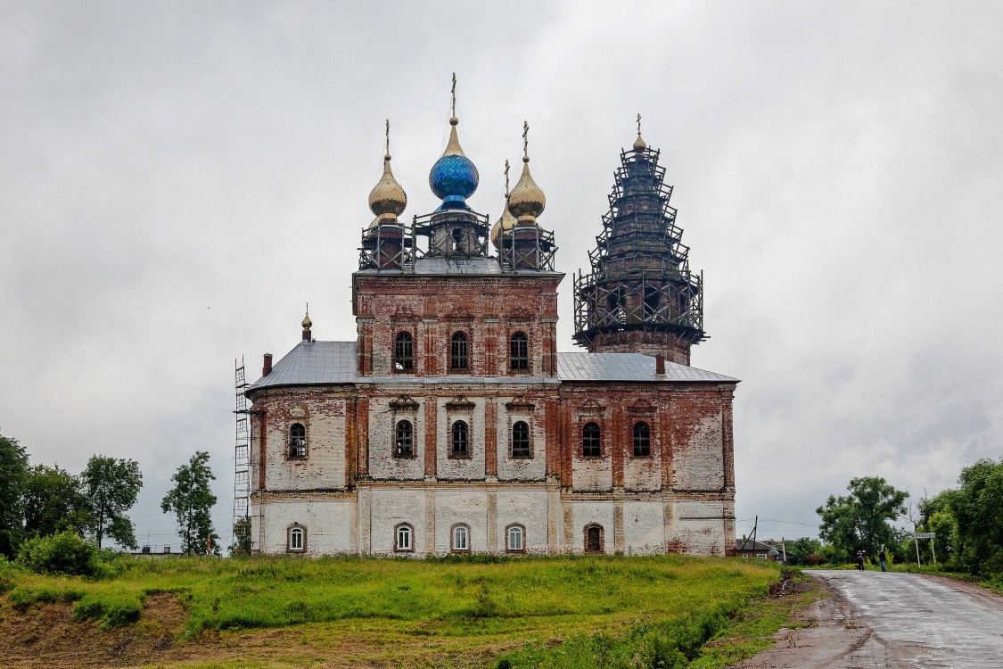 Церковь Иоакима и Анны, Шекшово (Гаврилово-Посадский район, Ивановская область). фасады