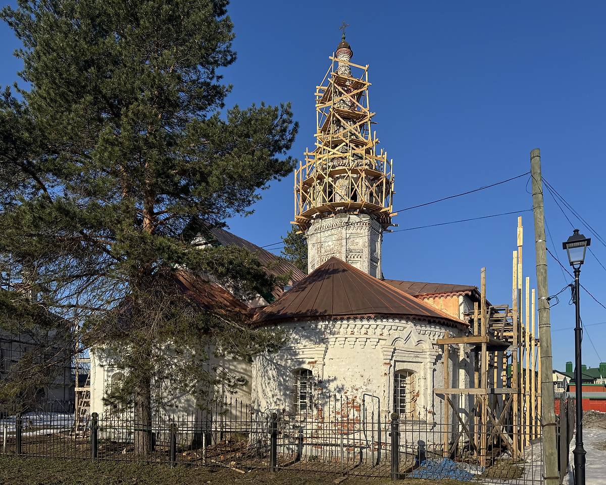 Реставрация в сезон 2025-2026 гг., документальные фотографии. Церковь иконы Божией Матери "Всех скорбящих Радость", Суздаль (Суздальский район, Владимирская область)