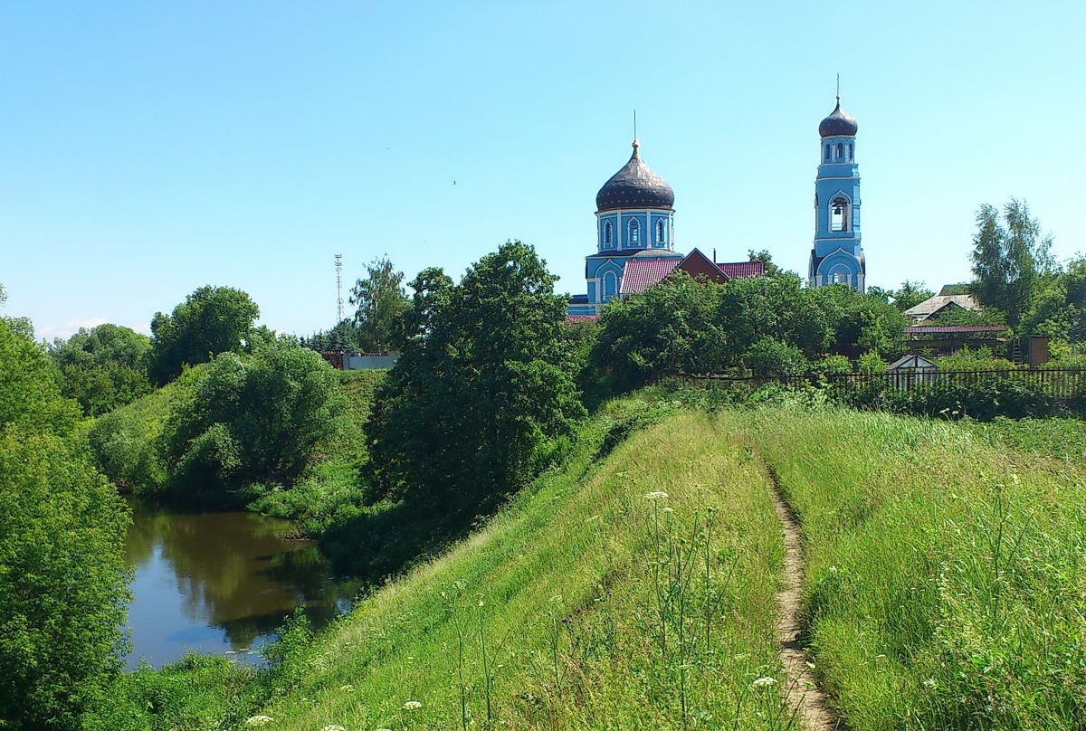 Церковь Покрова Пресвятой Богородицы, Покров (Подольский городской округ, Московская область). архитектурные детали, Панорама с севера