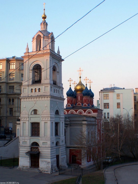 Тверской. Церковь Георгия Победоносца (Покрова Пресвятой Богородицы) на Псковской горе. фасады, Колокольня пристроена в 1818 г