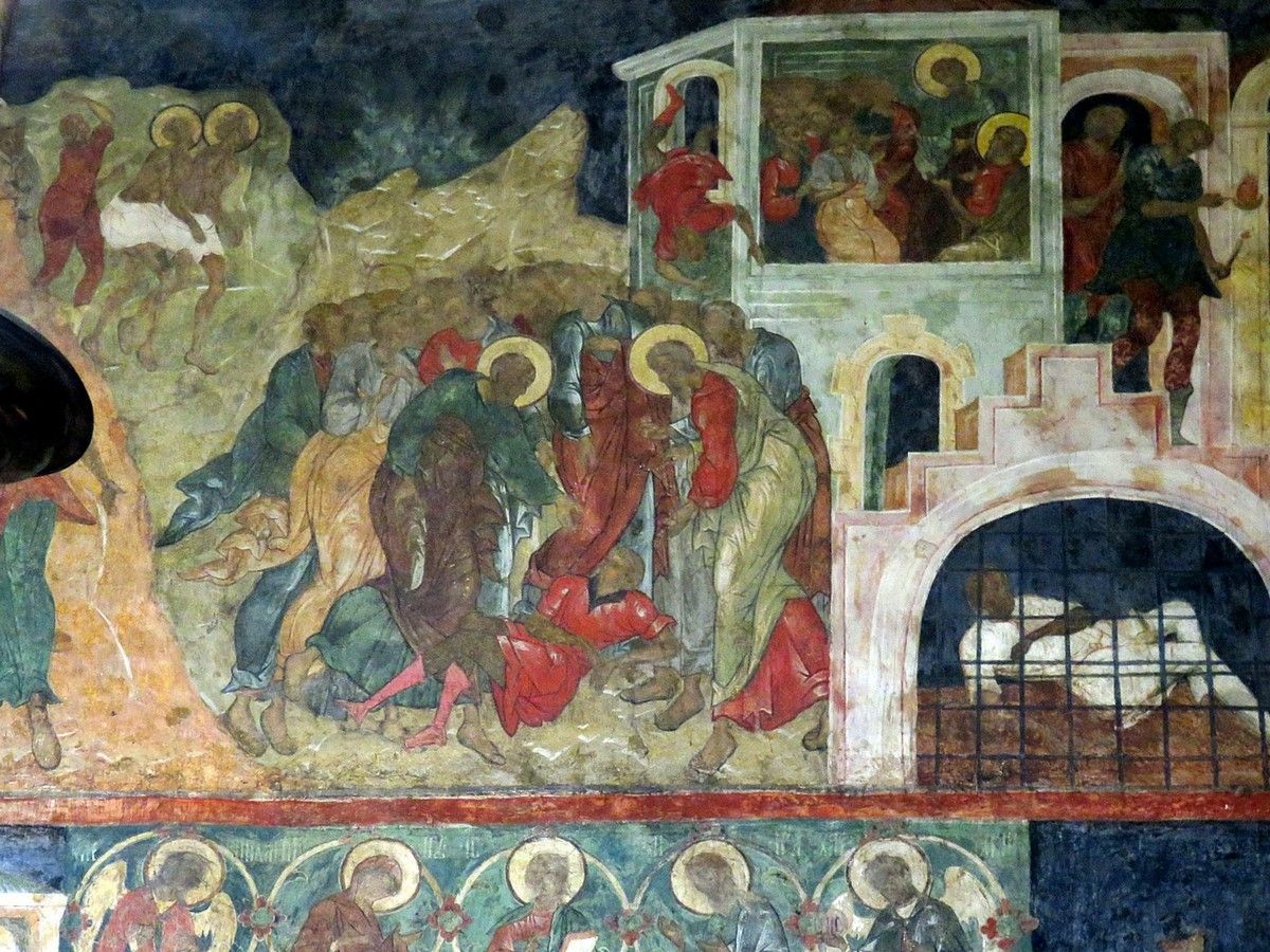 Церковь Троицы Живоначальной в Никитниках, Тверской (Центральный административный округ (ЦАО), г. Москва). интерьер и убранство, Роспись в интерьере