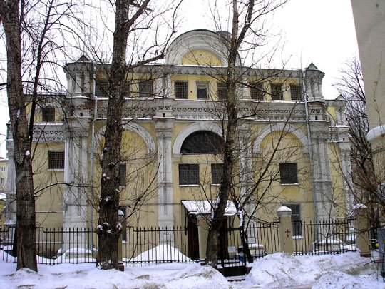 Церковь Илии Пророка (Благовещения Пресвятой Богородицы) на Воронцовом Поле, Таганский (Центральный административный округ (ЦАО), г. Москва). фасады, Церковь Илии Пророка на Воронцовом Поле, постройки 1702 года.