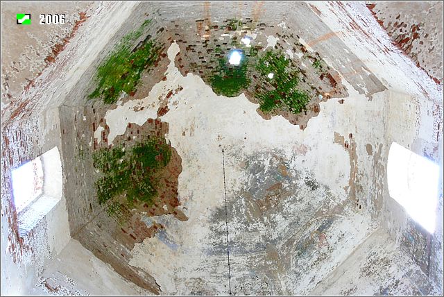 Церковь Николая Чудотворца, Озёрки (погост Николо-Дебри) (Вязниковский район, Владимирская область). интерьер и убранство, Купол основного объема в интерьере