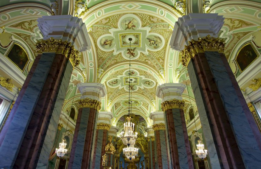 Собор Петра и Павла, Петроградский район (Санкт-Петербург, г. Санкт-Петербург). интерьер и убранство