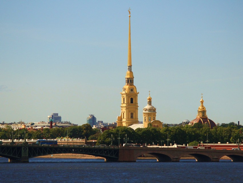 Собор Петра и Павла, Петроградский район (Санкт-Петербург, г. Санкт-Петербург). общий вид в ландшафте