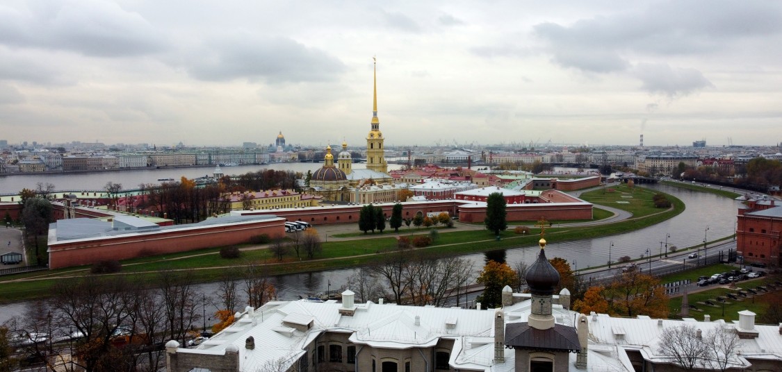 Собор Петра и Павла, Петроградский район (Санкт-Петербург, г. Санкт-Петербург). общий вид в ландшафте