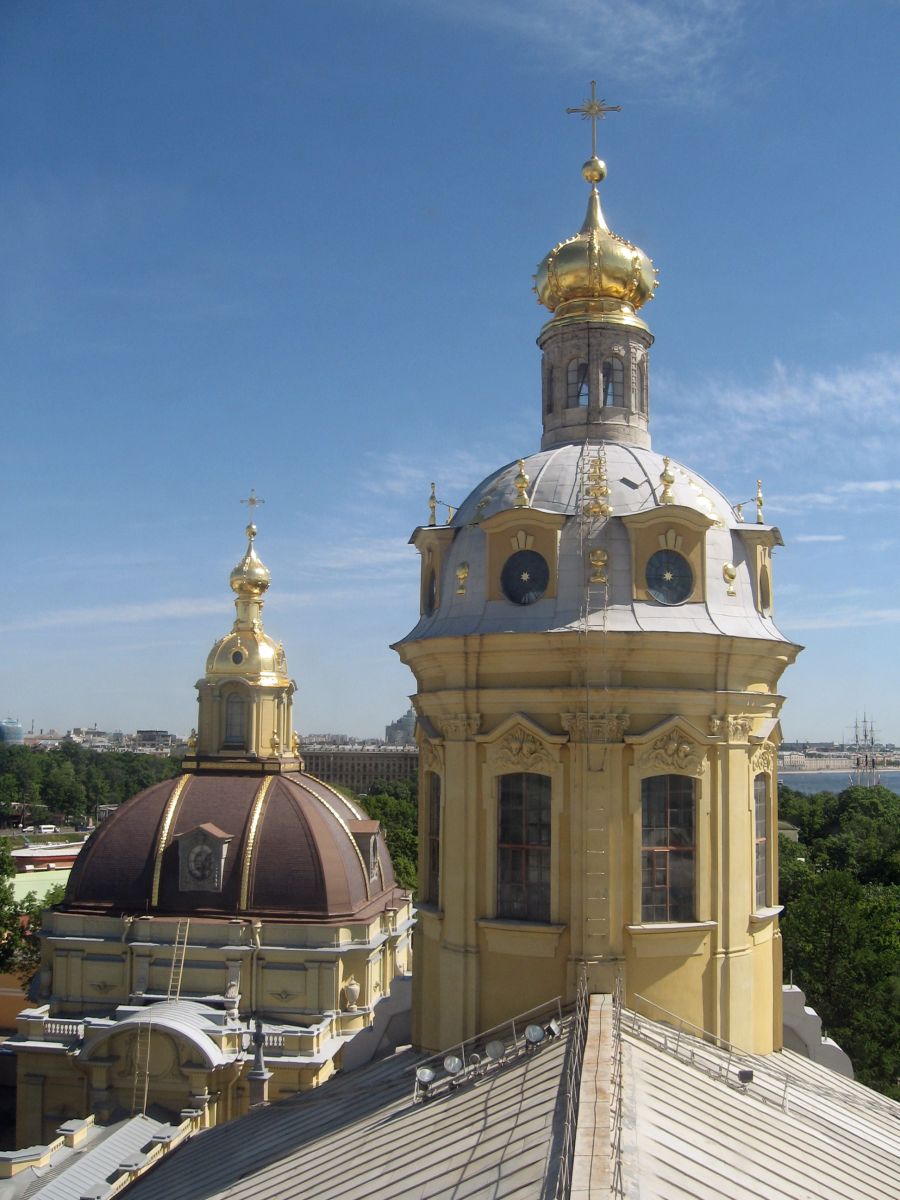 Собор Петра и Павла, Петроградский район (Санкт-Петербург, г. Санкт-Петербург). архитектурные детали,  Вид с колокольни
