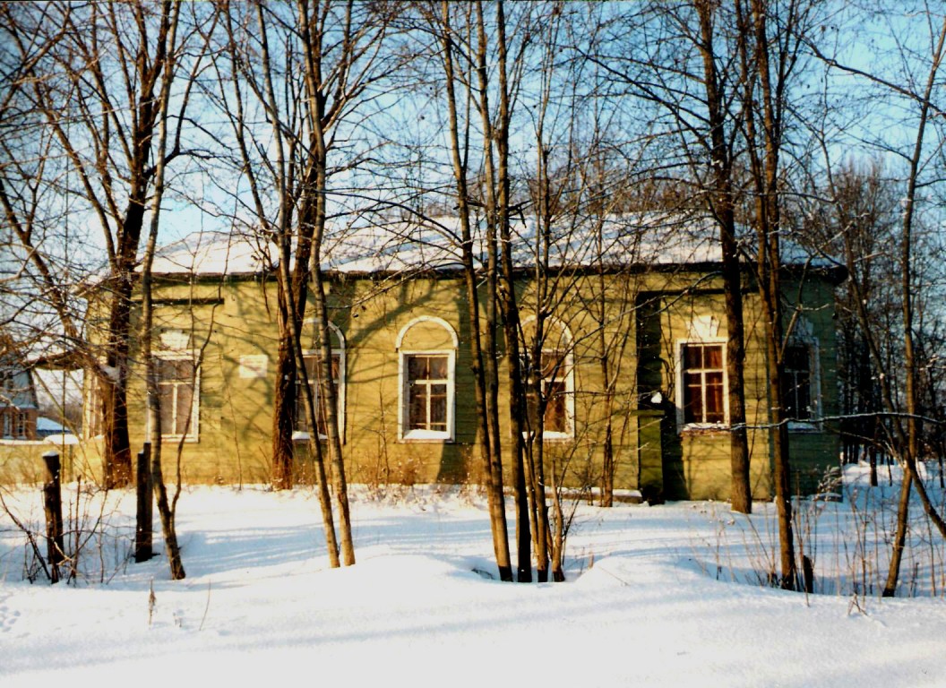 Церковь Спаса Нерукотворного Образа, Муханки, посёлок (Григорово) (Дмитровский городской округ, Московская область). фасады, отсканировано с моей фотографии 1996г.