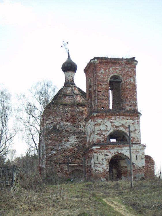 Церковь Казанской иконы Божией Матери, Суково (Ступинский городской округ, Московская область). фасады, Вид с запада (на колокольню).