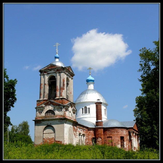 Алёшково. Церковь Успения Пресвятой Богородицы. фасады