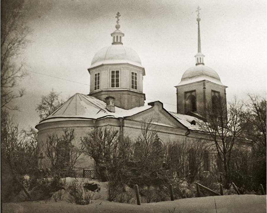 Церковь Михаила Архангела, Удосолово (Кингисеппский район, Ленинградская область). архивная фотография, Фото Морозова Ф. М. 1925 г. из НА ИИМК РАН. (О.68-39)