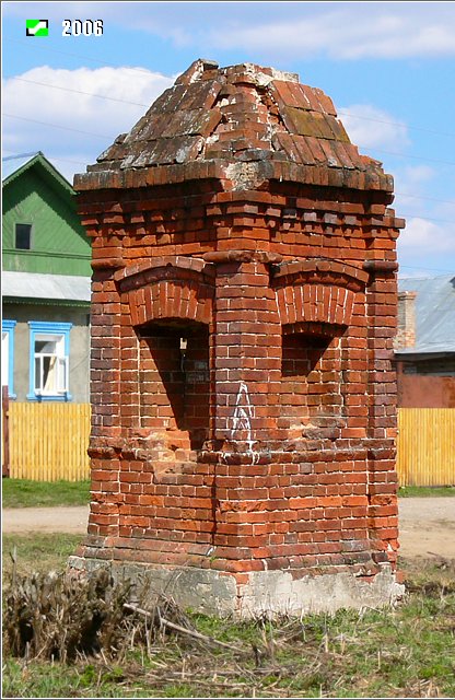 Неизвестная часовня, Пировы-Городищи (Вязниковский район, Владимирская область). фасады, Вид с юго-запада