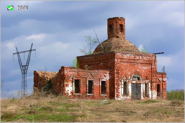 Петровское. Церковь Петра и Павла. фасады, Вид с юго-запада