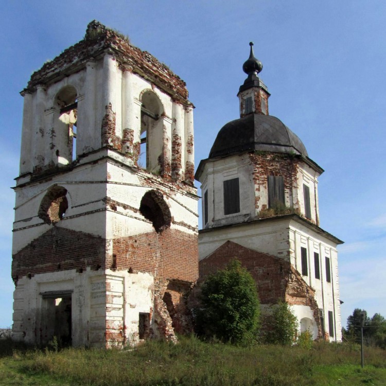 Церковь Илии Пророка, Коротец (Кирилловский район, Вологодская область). фасады, вид с запада