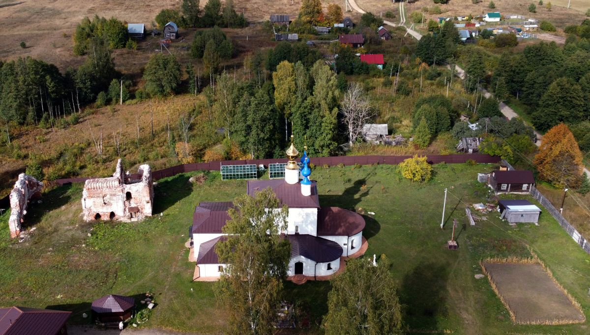 Золотниковская Успенская пустынь, Золотниковская пустынь (Тейковский район, Ивановская область). общий вид в ландшафте