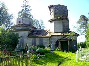 Церковь Георгия Победоносца, Весной 2008 года от сильного ветра рухнул шпиль, видимый на снимках 2006 года.<br>, Ручьи, Крестецкий район, Новгородская область