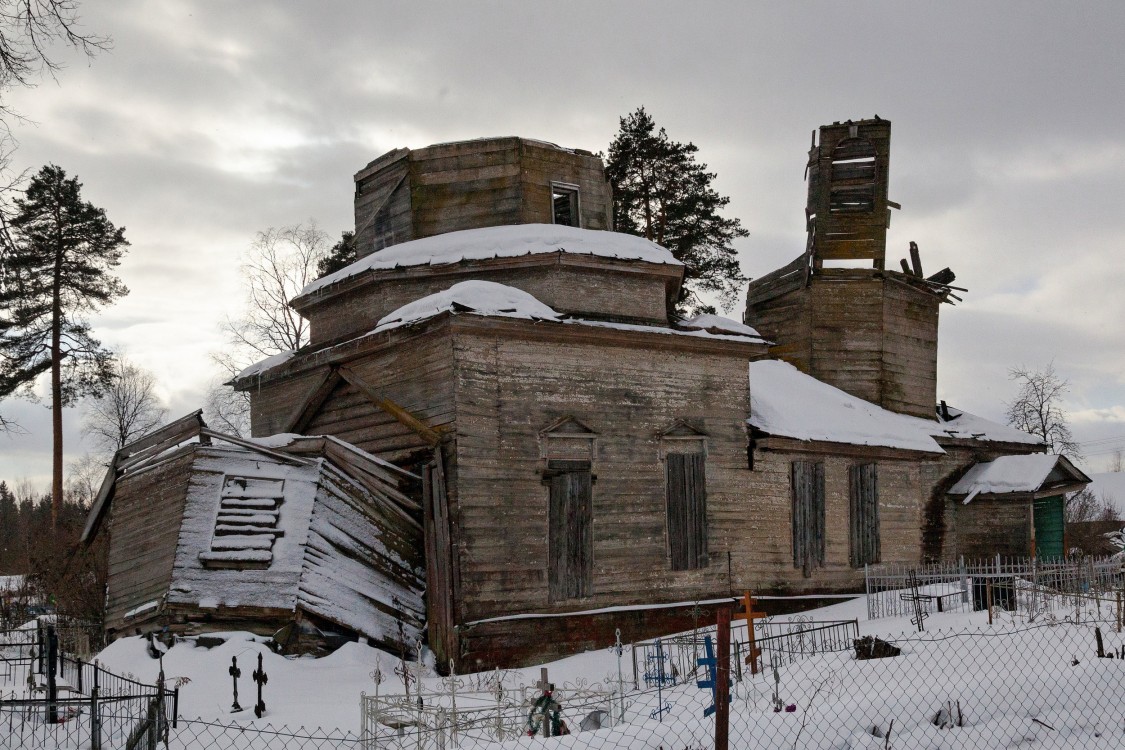 Церковь Георгия Победоносца, Ручьи (Крестецкий район, Новгородская область). фасады