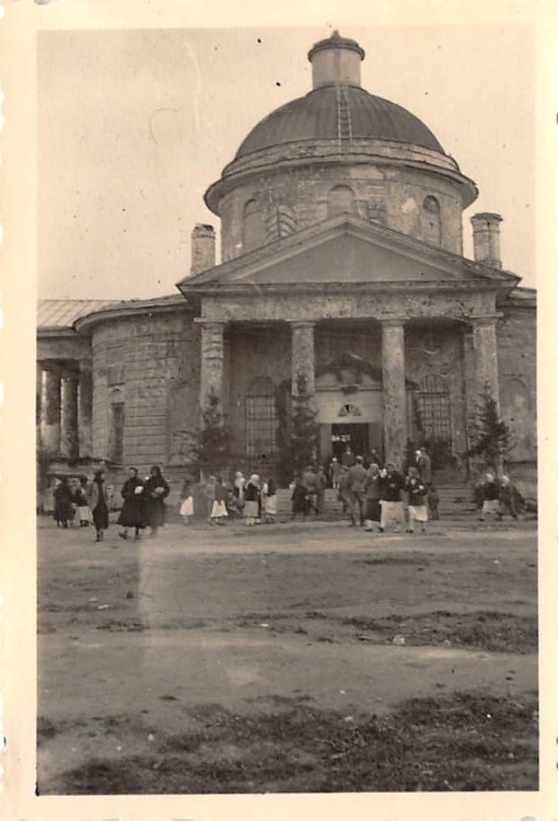 Спас-Деменск. Церковь Спаса Преображения. архивная фотография, Фото 1942 г. с аукциона e-bay.de