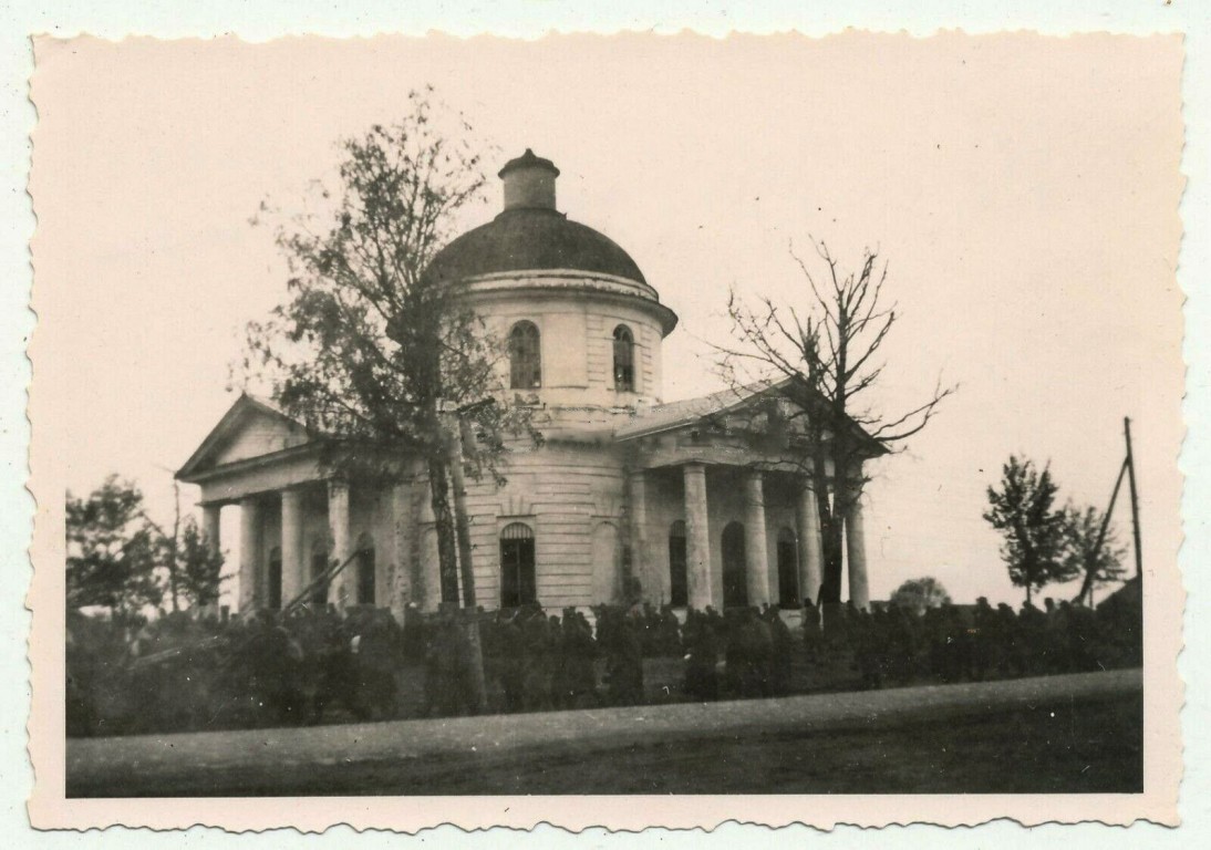 Спас-Деменск. Церковь Спаса Преображения. архивная фотография, Фото 1942 г. с аукциона e-bay.de