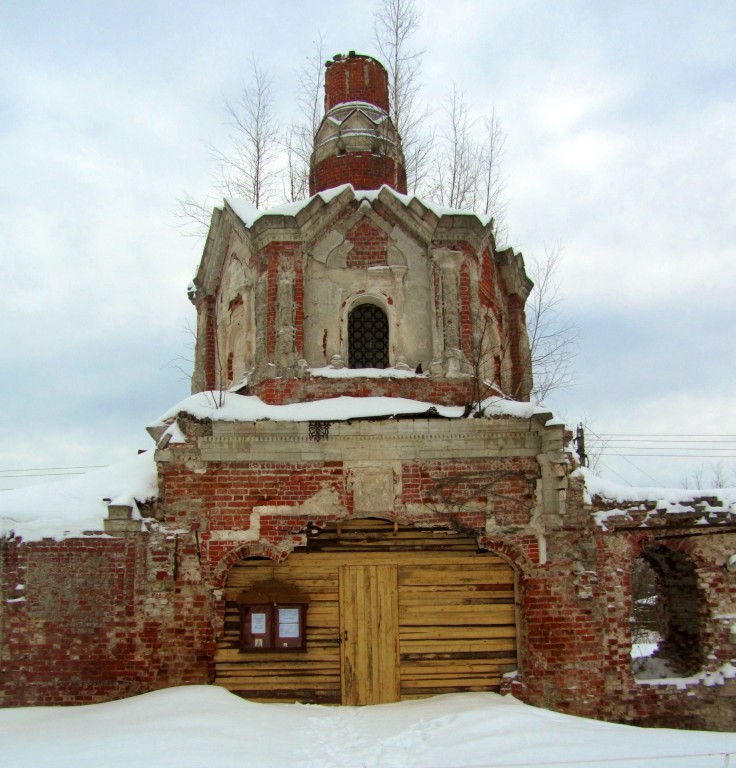 Глухово. Церковь Тихвинской иконы Божией Матери. фасады, северный фасад