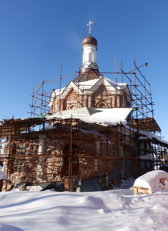 Церковь Тихвинской иконы Божией Матери, Глухово (Дмитровский городской округ, Московская область). фасады