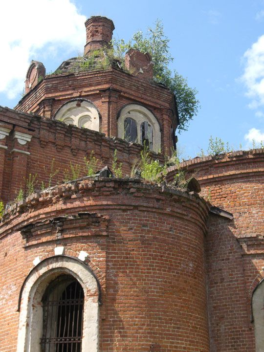 Церковь Казанской иконы Божией матери, Трёхсвятское (Дмитровский городской округ, Московская область). архитектурные детали
