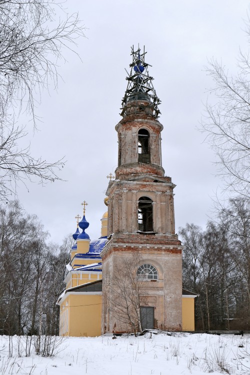 Зятьково. Церковь Сергия Радонежского. фасады