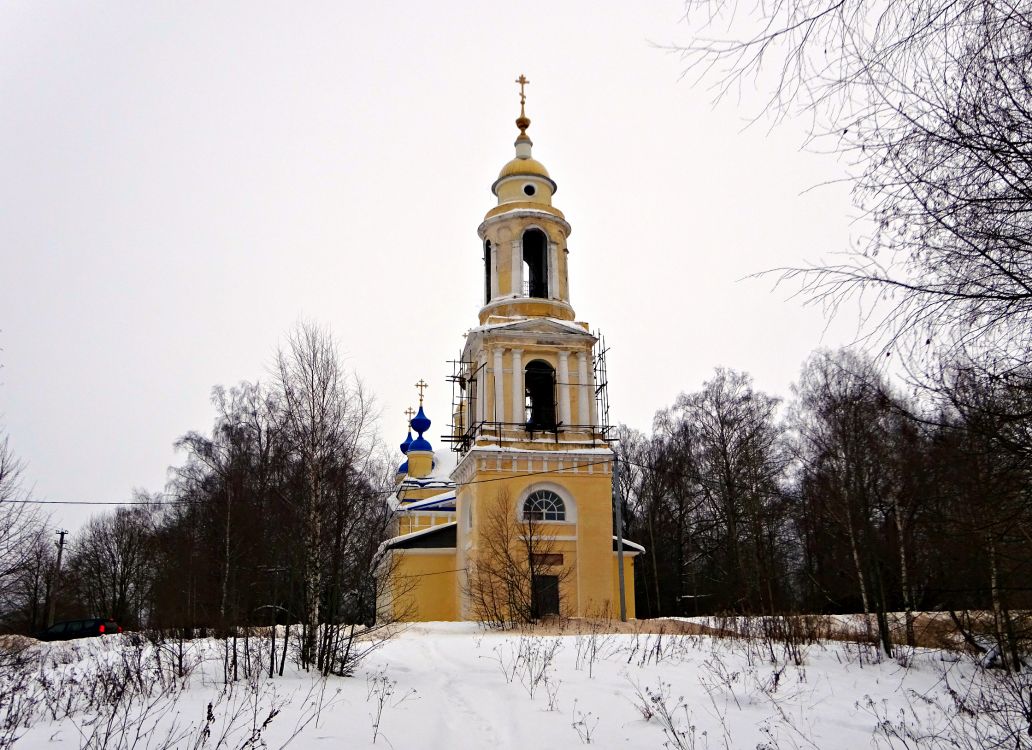 Зятьково. Церковь Сергия Радонежского. фасады