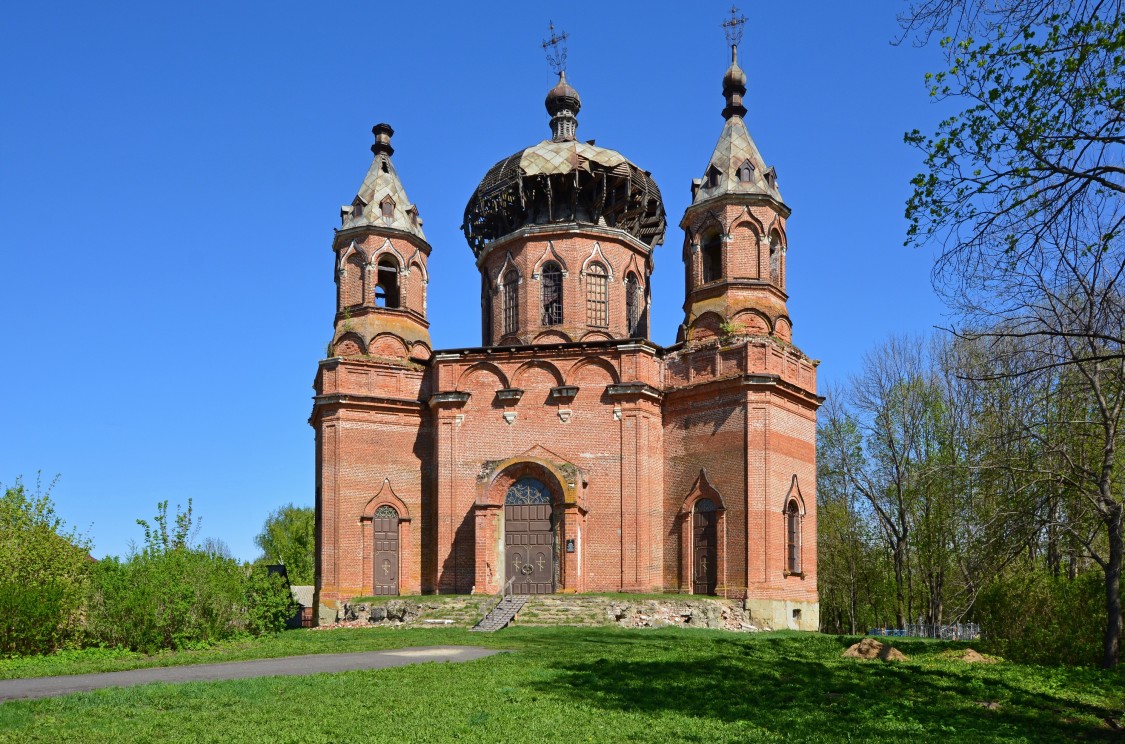 Церковь Воскресения Христова, Красное Знамя (быв. Старая Ольшанка) (Уваровский район и г. Уварово, Тамбовская область). фасады, Западный фасад