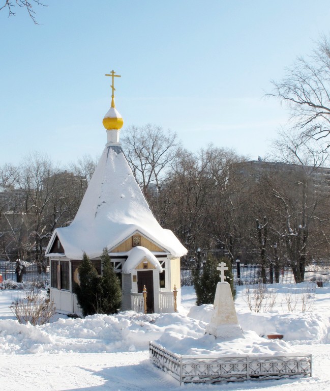 Часовня Воздвижения Креста Господня, Пресненский (Центральный административный округ (ЦАО), г. Москва). фасады, Часовня Воздвижения Креста Господня