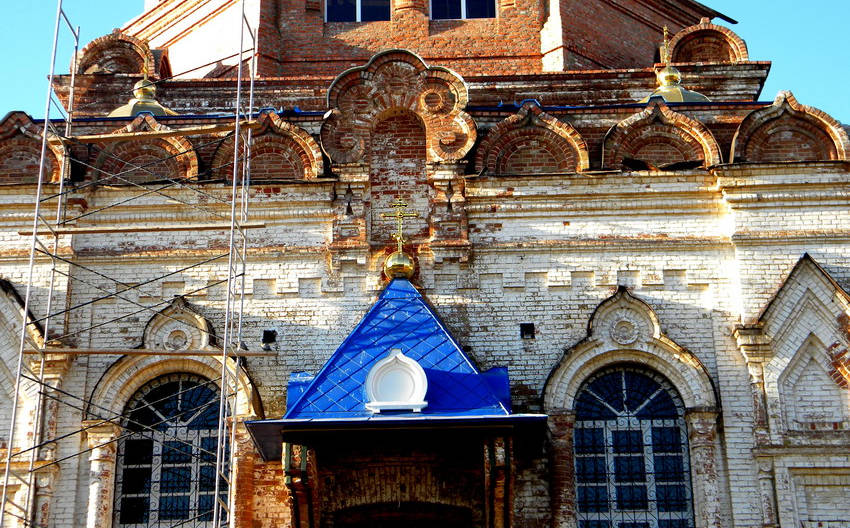 Церковь Казанской иконы Божией Матери, Старица (Черноярский район, Астраханская область). архитектурные детали