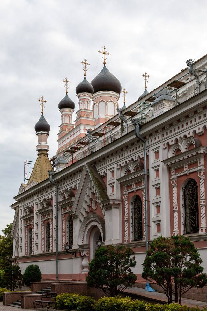 Кафедральный собор Покрова Пресвятой Богородицы, Гродно (Гродненский район, Беларусь, Гродненская область). фасады