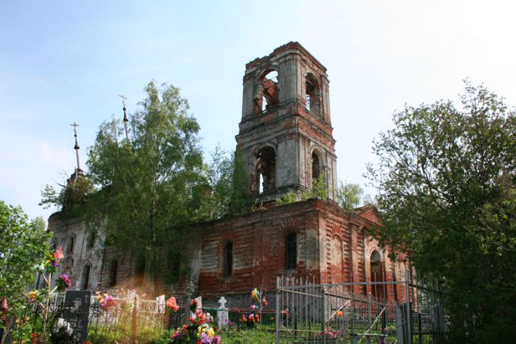 Деревня исаево борисоглебский район ярославская обл фото Церковь Николая Чудотворца, Никола-Бой (Борисоглебский район), фотография. фасад