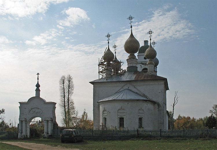 Павлово. Церковь Тихвинской иконы Божией Матери. фасады