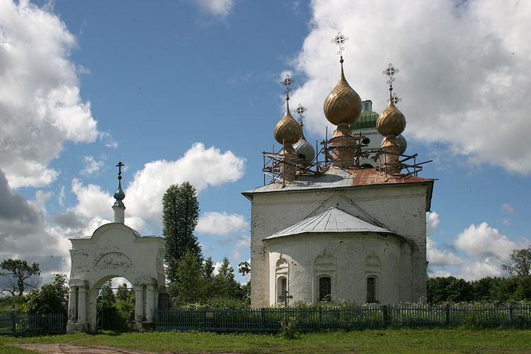 Церковь Тихвинской иконы Божией Матери, Павлово (Борисоглебский район, Ярославская область). фасады