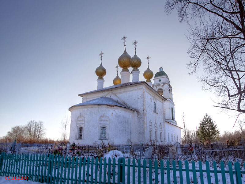 Церковь Тихвинской иконы Божией Матери, Павлово (Борисоглебский район, Ярославская область). фасады