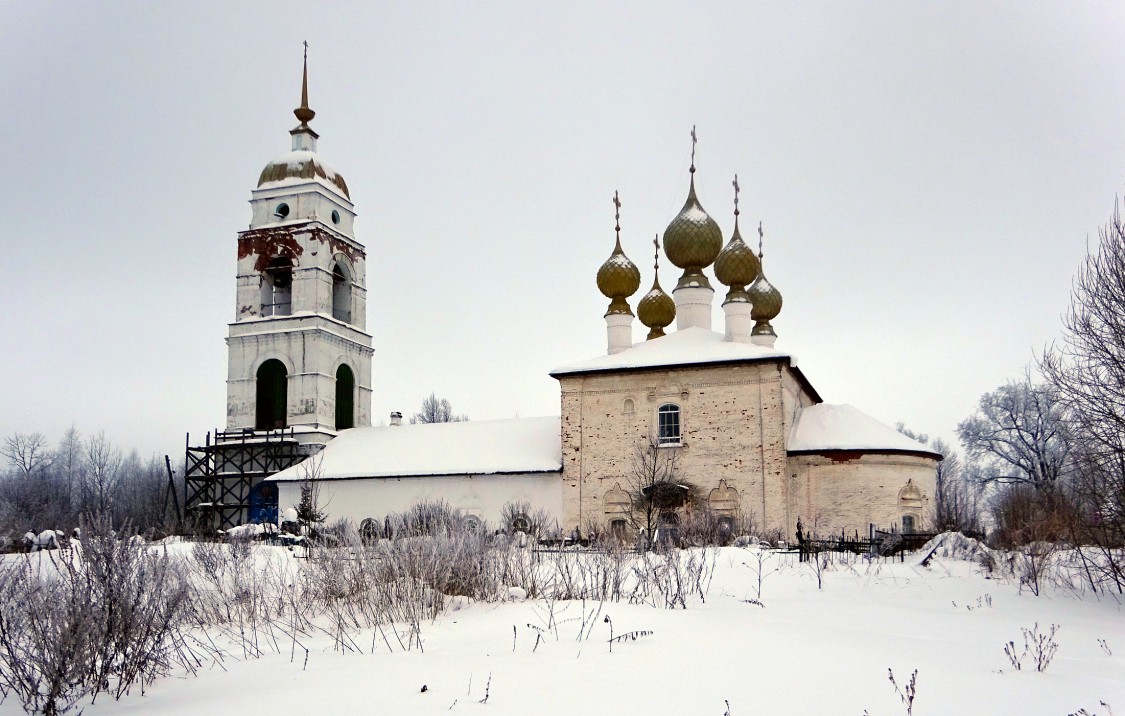 Павлово. Церковь Тихвинской иконы Божией Матери. фасады