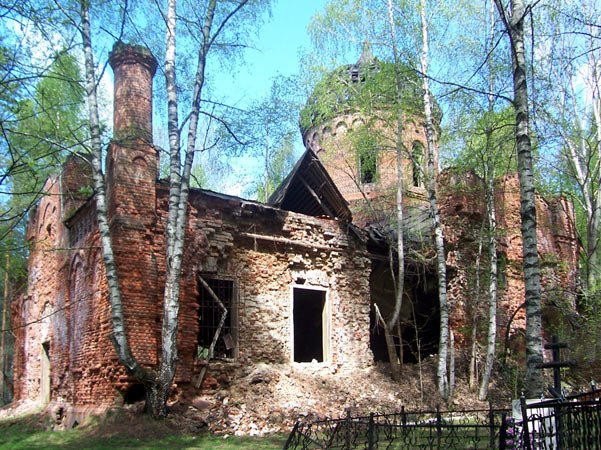 Церковь Пантелеимона Целителя, Кашино (Киржачский район, Владимирская область). фасады, Вид с юго-запада