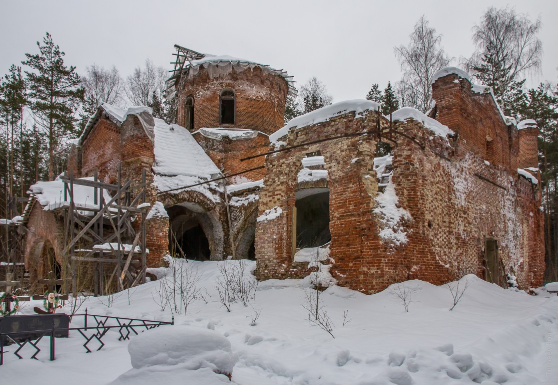 Церковь Пантелеимона Целителя, Кашино (Киржачский район, Владимирская область). фасады