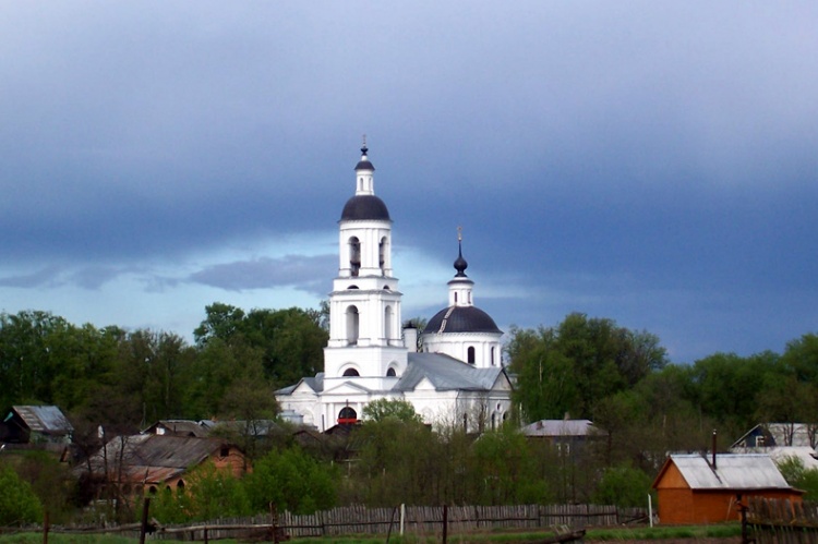Церковь Николая Чудотворца, Филипповское (Киржачский район, Владимирская область). общий вид в ландшафте