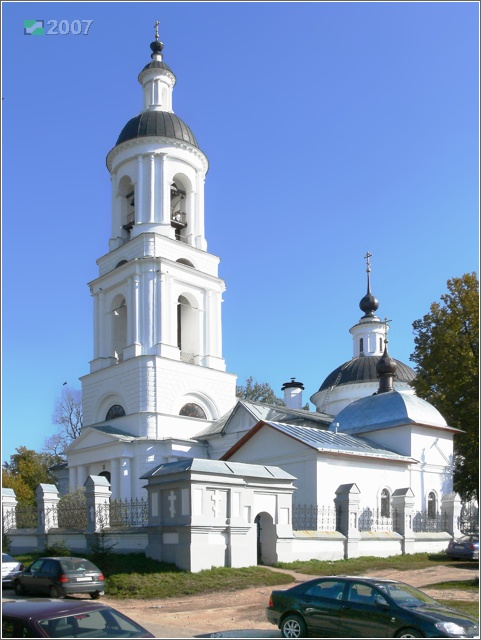 Филипповское. Церковь Николая Чудотворца. фасады, Вид с юго-запада