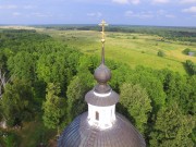 Церковь Николая Чудотворца, Завершение основного объема храма, фото с квадрокоптера<br>, Филипповское, Киржачский район, Владимирская область