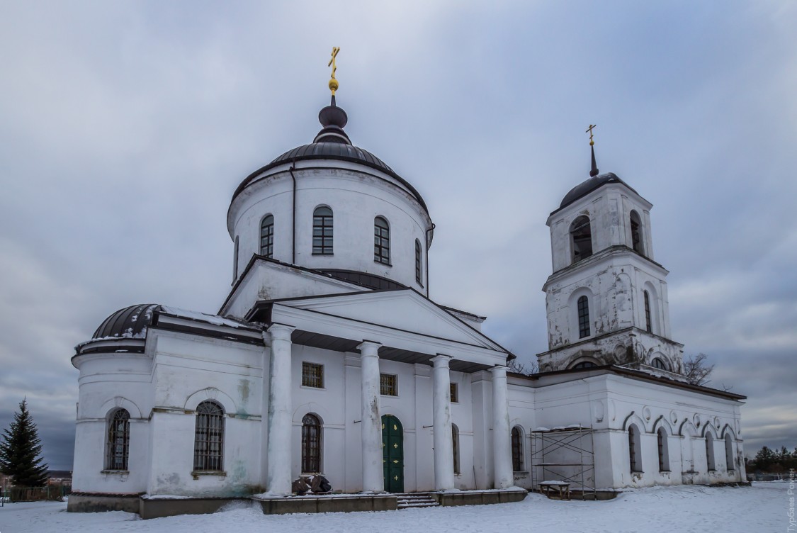 Церковь Сергия Радонежского, Новосергиево (Богородский городской округ, Московская область). фасады, Общий вид с Северо-Востока