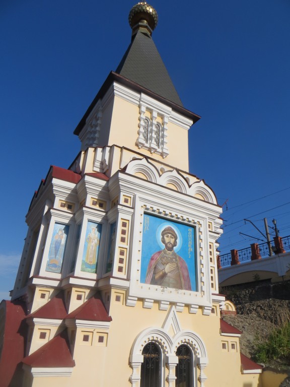 Часовня Спаса Нерукотворного Образа, Велетень (Спасов Скит) (Чугуевский район, Украина, Харьковская область). архитектурные детали, Роспись южного фасада