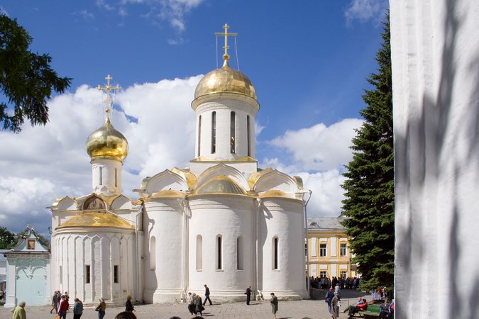 Троице-Сергиева Лавра. Собор Троицы Живоначальной, Сергиев Посад (Сергиево-Посадский городской округ, Московская область). фасады